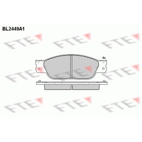 Bremsbeläge BL2449A1 von FTE günstig für 40,04 € online kaufen
