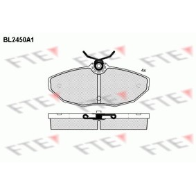 Acquista Kit pastiglie freni da FTE BL2450A1 a buon mercato per soli 32,62 €
