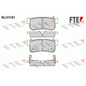 Bremsbeläge BL2472A1 für Rexton / Rexton II (GAB_) für 51,65 CHF