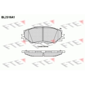 Bremsbeläge BL2516A1 von FTE günstig für 26,48 € online kaufen
