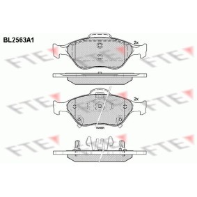 Achetez des Plaquettes de frein FTE BL2563A1 à prix pour 39,59 €