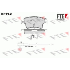 Bremsbeläge BL2630A1 von FTE günstig für 36,04 € online kaufen