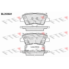 Achetez des Plaquettes de frein FTE BL2636A1 à prix pour 30,95 €