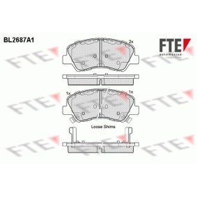 Bremsbeläge für HYUNDAI von FTE