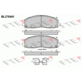 Acquista Kit pastiglie freni da FTE BL2704A1 a buon mercato per soli 72,72 €