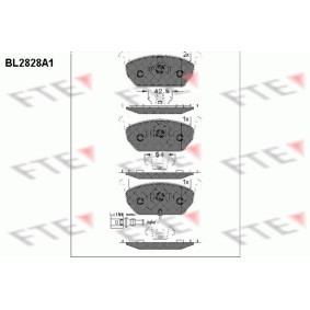 Bremsbeläge BL2828A1 von FTE günstig für 43,74 € online kaufen