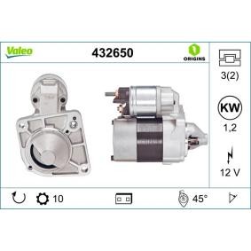 Köp Startmotor av VALEO 432650 till det låga priset 2756,95 kr