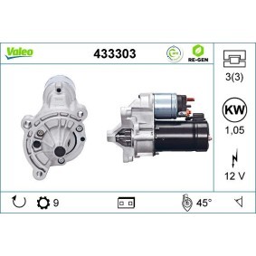 Köp Startmotor av VALEO 433303 till det låga priset 3934,66 kr