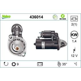 Köp Startmotor av VALEO 436014 till det låga priset 1732,31 kr