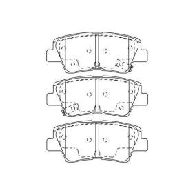 Bremsbeläge für HYUNDAI von KAVO PARTS