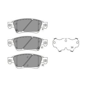 Bremsbeläge BP-6633 für INFINITI