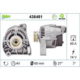 Lichtmaschine 436481 von VALEO günstig für 371,69 € online kaufen