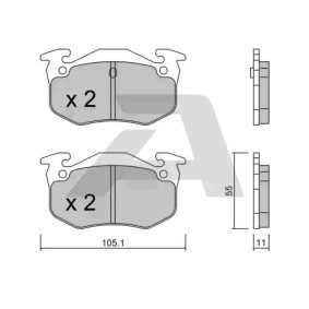 Compre Pastilhas de travão da AISIN BPCI-2001 a um preço baixo por 22,75 €