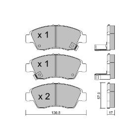 Acquista Kit pastiglie freni da AISIN BPHO-1001 a buon mercato per soli 37,25 €