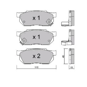 Acquista Kit pastiglie freni da AISIN BPHO-1906 a buon mercato per soli 29,09 €