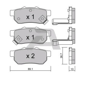 Acquista Kit pastiglie freni da AISIN BPHO-2900 a buon mercato per soli 33,43 €