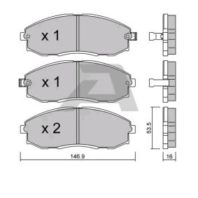 Acquista Kit pastiglie freni da AISIN BPHY-1902 a buon mercato per soli 32,54 €