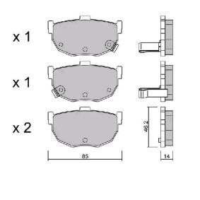 Acquista Kit pastiglie freni da AISIN BPHY-2005 a buon mercato per soli 30,37 €