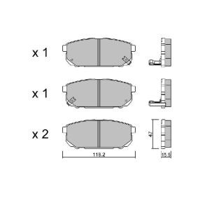 Acquista Kit pastiglie freni da AISIN BPKI-2001 a buon mercato per soli 34,04 €
