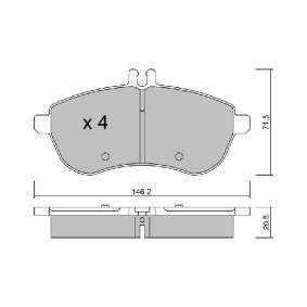 Bremsbeläge BPMB-1002 von AISIN günstig für 43,06 € online kaufen