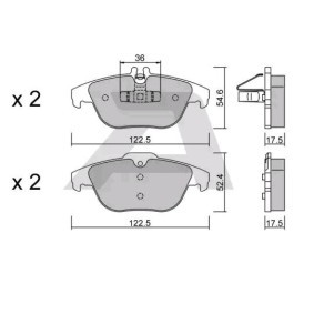 Bremsbeläge BPMB-2002 von AISIN günstig für 37,22 € online kaufen