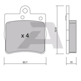 Acquista Kit pastiglie freni da AISIN BPMB-2007 a buon mercato per soli 29,28 €