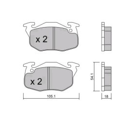 Acquista Kit pastiglie freni da AISIN BPPE-1013 a buon mercato per soli 27,36 €