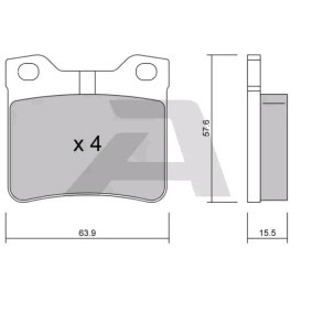 Acquista Kit pastiglie freni da AISIN BPPE-2008 a buon mercato per soli 26,92 €