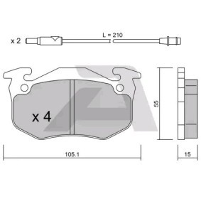 Compre Pastilhas de travão da AISIN BPRE-1008 a um preço baixo por 27,05 €