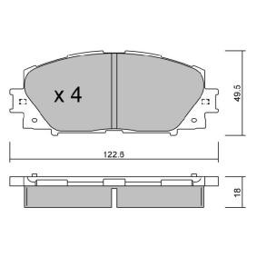 Compre Pastilhas de travão da AISIN BPTO-1014 a um preço baixo por 32,00 €
