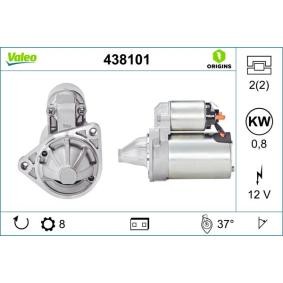 Köp Startmotor av VALEO 438101 till det låga priset 2519,72 kr