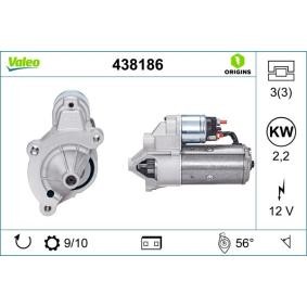 Köp Startmotor av VALEO 438186 till det låga priset 2501,39 kr