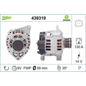 Lichtmaschine 439319 von VALEO günstig für 258,25 € online kaufen