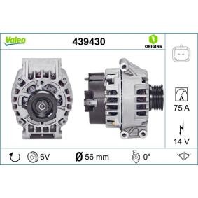 Lichtmaschine 439430 von VALEO günstig für 240,59 € online kaufen