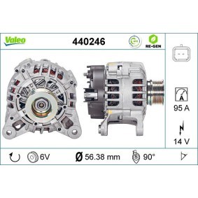 Lichtmaschine für DACIA von VALEO