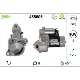 Comprar Motor de arranque de VALEO 455605 a bajo precio de 267,28 €