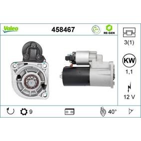 Köp Startmotor av VALEO 458467 till det låga priset 1918,43 kr