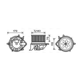 Køb El-motor, kabineblæser af AVA COOLING SYSTEMS BW8461 til den lave pris 1351,51 DKK