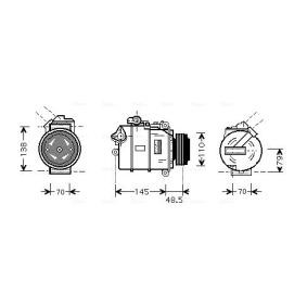 Achetez des Compresseur de climatisation AVA COOLING SYSTEMS BWAK309 à prix pour 490,16 €