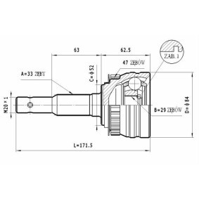 Achetez des Jeu de joints, arbre de transmission STATIM C.144 à prix pour 16,94 €