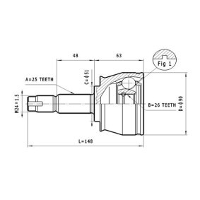 Acquista Kit giunti semiasse da STATIM C.148 a buon mercato per soli 22,88 €