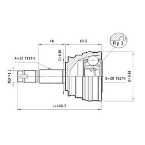 Acquista Kit giunti semiasse da STATIM C.164 a buon mercato per soli 35,32 €