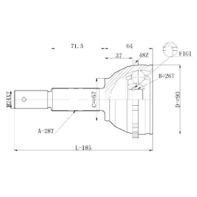 Achetez des Jeu de joints, arbre de transmission STATIM C.198 à prix pour 28,76 €