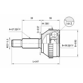 Achetez des Jeu de joints, arbre de transmission STATIM C.205 à prix pour 25,46 €