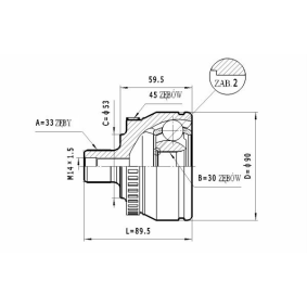 Achetez des Jeu de joints, arbre de transmission STATIM C.299 à prix pour 41,41 €