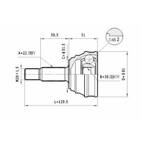 Achetez des Jeu de joints, arbre de transmission STATIM C.319 à prix pour 22,19 €