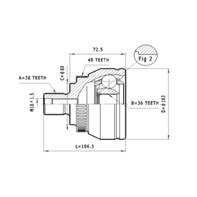 Achetez des Jeu de joints, arbre de transmission STATIM C.323 à prix pour 27,82 €