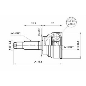 Achetez des Jeu de joints, arbre de transmission STATIM C.462 à prix pour 15,85 €