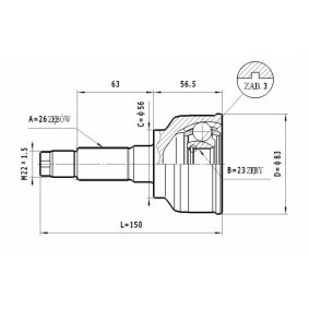 Achetez des Jeu de joints, arbre de transmission STATIM C.469 à prix pour 39,36 €