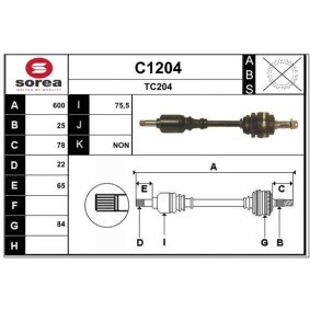 Antriebswelle für CITROËN von SNRA